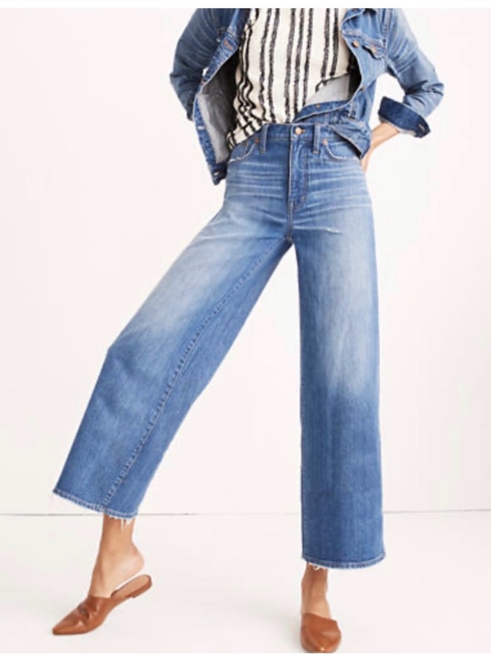 Madewell High-Rise Wide-Leg Cropped Jeans